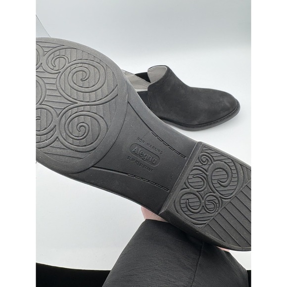 Alegria Shoes Womens Size 7 Black Leather Slip On Comfort Walking Casual MRL-611 - Picture 3 of 4
